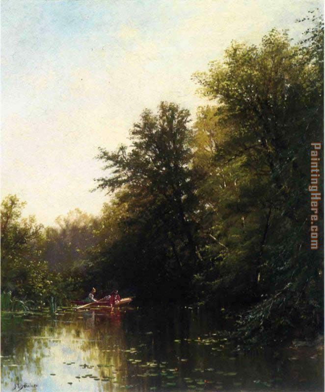 On the Mill Stream painting - Alfred Thompson Bricher On the Mill Stream art painting